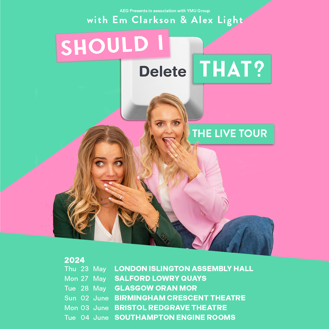 JUST ANNOUNCED // Should I Delete That? Live Tuesday 28th May Tickets on sale 10am Thursday from @TicketWebUK >> tinyurl.com/5n937fu4 calling 0141 357 6211 or in person at our box office