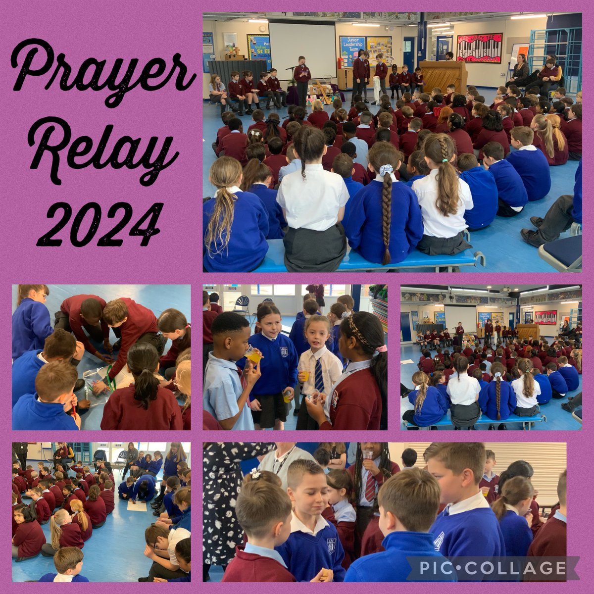 What a lovely morning with @stanthonysm22 who led a beautiful liturgy on the Stations of the Cross. We're looking forward to visiting @AidanPrimary tomorrow! #HolyWeek2024