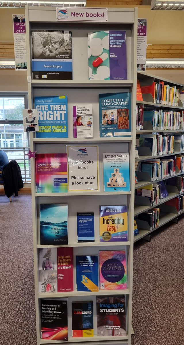 We have some #NewBooks at Basildon! Pop into the library to have a good look at these new additions to the shelves 📚 @MSEHospitals