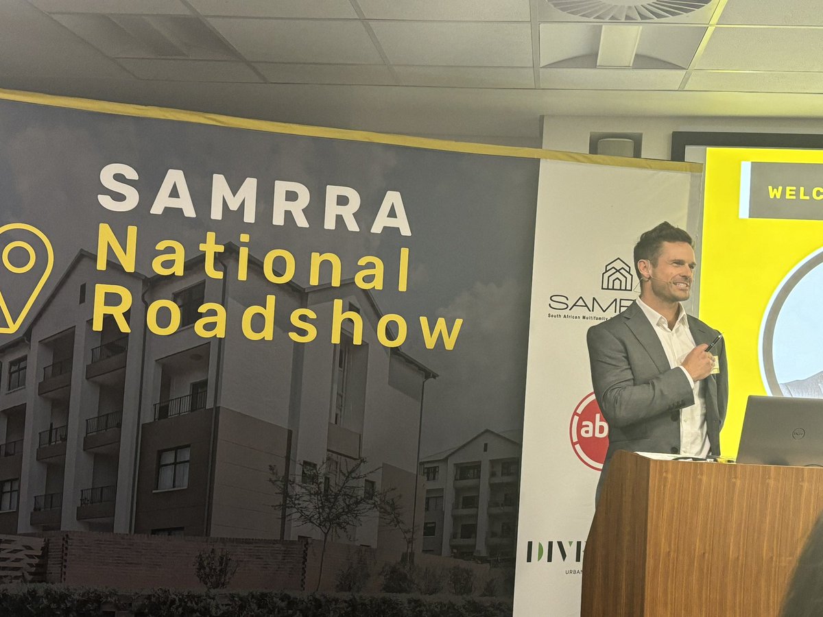 PropertyWheel's tweet image. We are attending SAMRRA’s national roadshow in Cape Town today. 

With Transcend’s CEO, Myles Kritzinger at the helm, the South African Multifamily Residential Rental Association launched in late January 2024, representing +R40bn in property assets and +75 000 residential rental…