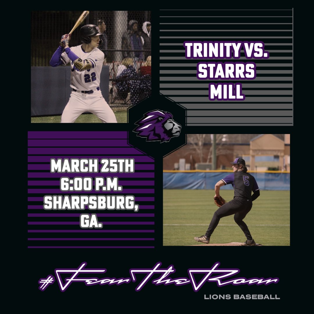 🦁❕GAME DAY ❕🦁

Let’s try this again. Lions host the Panthers from Starr’s Mill tonight at home. Opening up a week of 5 games in 5 days! 

🆚: Starr’s Mill
⏰: 6:00 P.M.  
📍:  8817 HWY. 54 Sharpsburg, GA. 30277
👔:  ⬛️⬜️⬜️