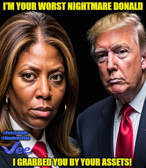 Cathy is a Dem, riding with Biden. And wants everyone to vote blue down the ballot! This Resister @cathugger_61 says, 'Letitia James is seizing Trump's assets.' If you are glad that L. James has grabbed Trump by his wallet, Drop A💙🖐️ Repost! #VeesFriends DonPoorleone