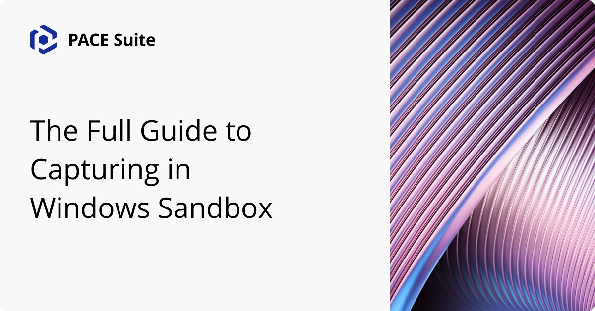 Uncover the secrets of efficient software #packaging!  Dive into the guide on working in #Windows #Sandbox with PACE Suite. Master #capturing, deployment, and optimization for a seamless app packaging experience.

pacesuite.com/blog/capturing…