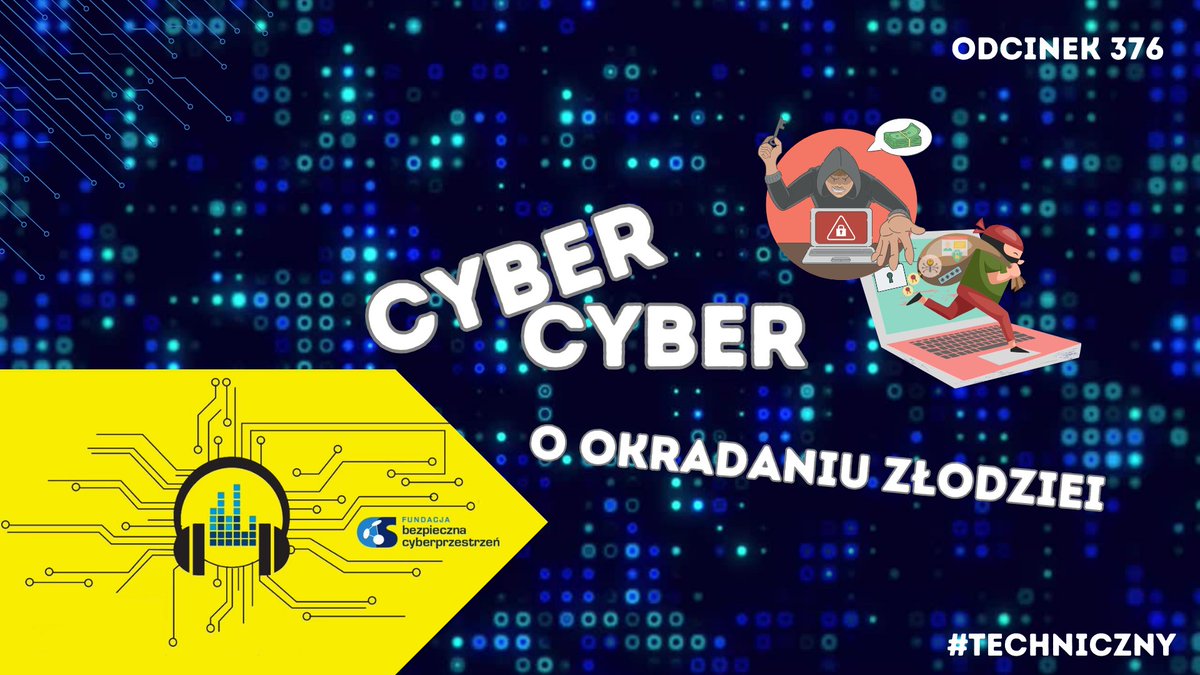 Radość z cudzego nieszczęścia: dlaczego tak moglibyśmy nazwać nowy odcinek podkastu #CyberCyber? Bo o okradaniu złodziei rozmawiają Łukasz Jachowicz i Wojtek Korus: youtu.be/uOlPttcOHpE