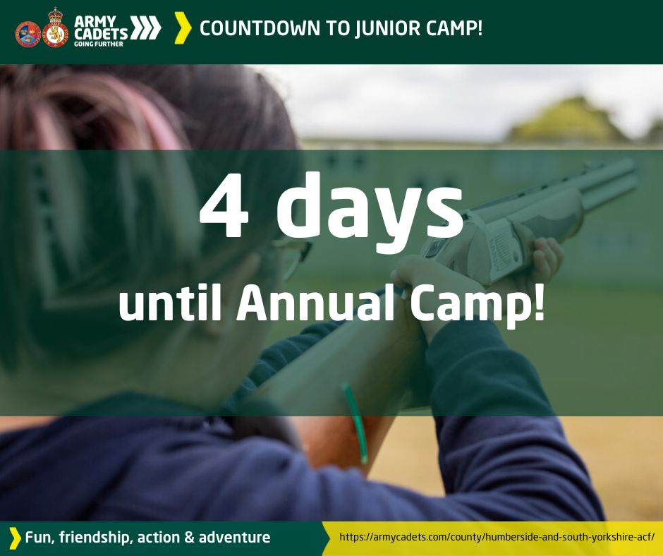 Time is really shooting by and it is now only 4 days until the first group arrive for #AnnualCamp2024 @ArmyCadetsUK @RFCAYH @4XCdtMedia