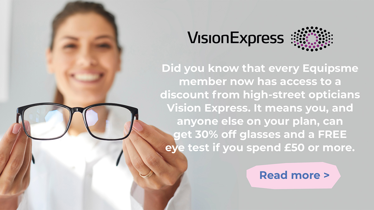 👓 Calling all Equipsme members! Check out the link below to learn more about how you can take advantage of this fantastic offer: hubs.ly/Q02q5pXP0 #Equipsme #VisionExpress #Discount #EyeCare #Healthcare #Savings 🤓