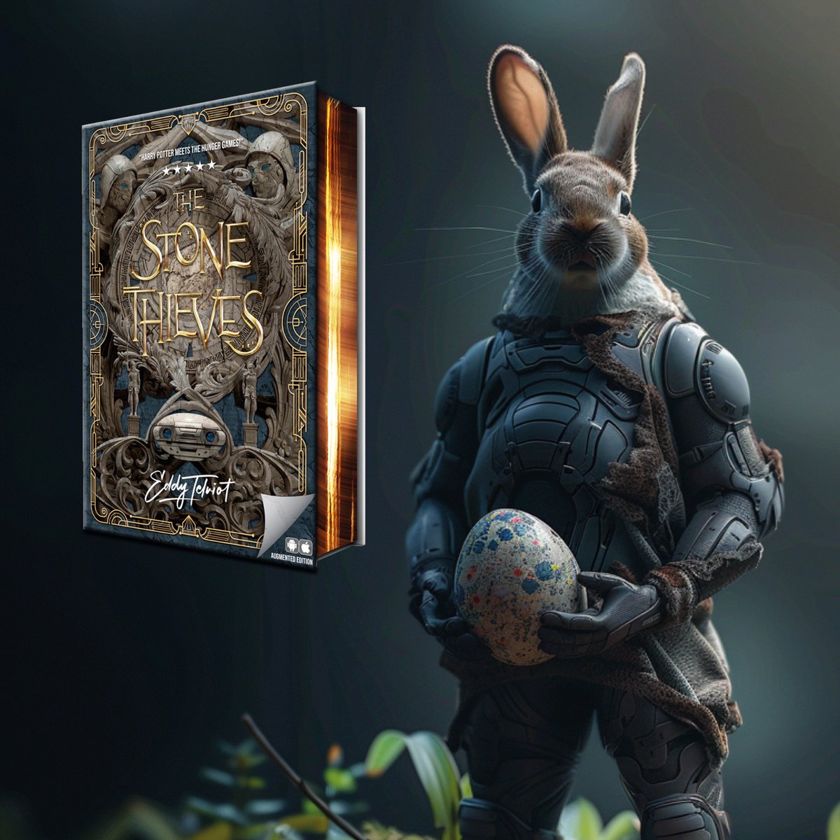 The wet-look material of the bunny’s suit came to life and flowed down her arms and over her body. She admired herself in the mirror. The bunny had never worn a Cold Suit before and, if she had to be honest, the sleek, black outfit looked rather spiffy on her.

#fabatoms