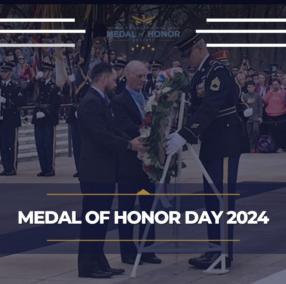1/5 Today is #NationalMedalofHonorDay!

#MedalofHonor Day, held annually on March 25, provides an opportunity for Medal of Honor Recipients and the public alike to pause and reflect on the importance of service and sacrifice.