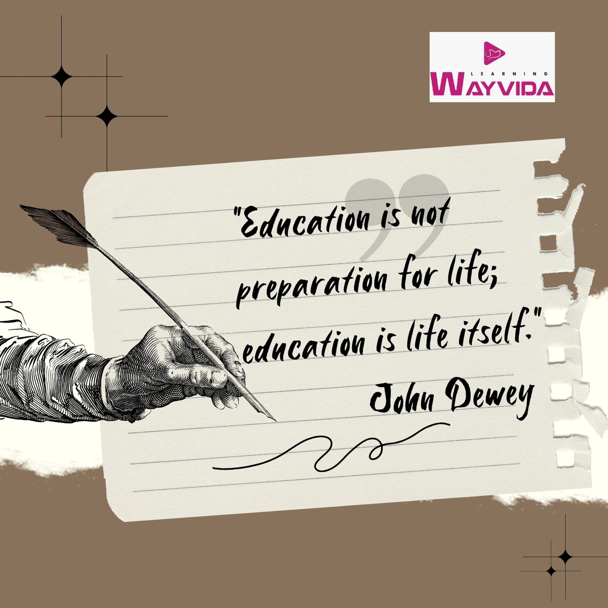 Education is lifelong!

𝐉𝐨𝐡𝐧 𝐃𝐞𝐰𝐞𝐲 said it best: '𝐄𝐝𝐮𝐜𝐚𝐭𝐢𝐨𝐧 𝐢𝐬 𝐧𝐨𝐭 𝐩𝐫𝐞𝐩𝐚𝐫𝐚𝐭𝐢𝐨𝐧 𝐟𝐨𝐫 𝐥𝐢𝐟𝐞; 𝐞𝐝𝐮𝐜𝐚𝐭𝐢𝐨𝐧 𝐢𝐬 𝐥𝐢𝐟𝐞 𝐢𝐭𝐬𝐞𝐥𝐟.'

What are you learning today that keeps you growing?

#lifelonglearning #educationquotes #JohnDewey