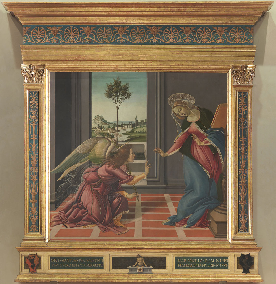 Il #25marzo a Firenze si celebra il #CapodannoFiorentino, festa dell'Annunciazione, e data scelta per consacrare Santa Maria del Fiore il 25 marzo 1436. Fu Ferdinando III di Lorena ad imporre alla città l’adeguamento al calendario gregoriano 
#Botticelli Annunciazione 1489 Uffizi