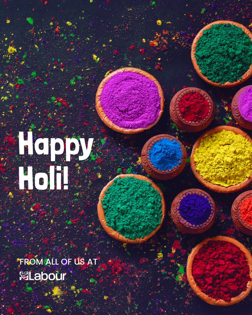 🎉 Happy Holi from everyone here at Liverpool Labour! May the colours of Holi bring you and your families love, joy, and happiness #HoliFestival #Holi2024