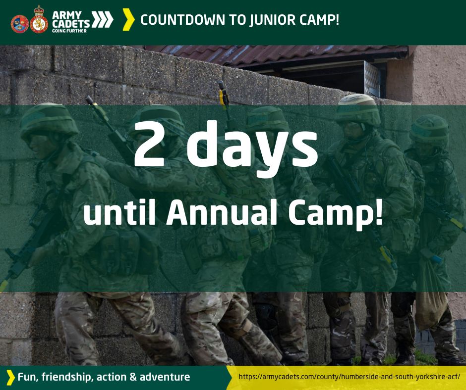 2 days to go! Everyone is queued up ready for the first group to arrive for #annualcamp2024. @ArmyCadetsUK @RFCAYH @4XCdtMedia