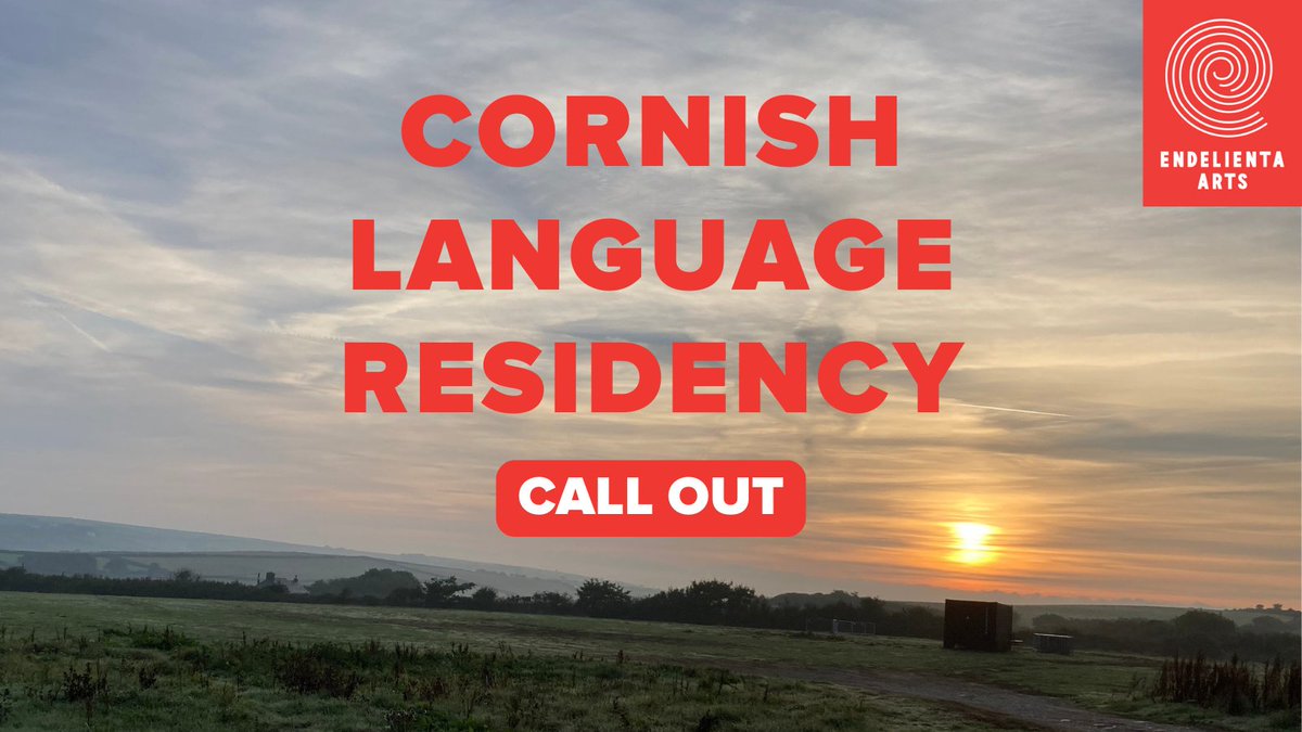 Calling all creatives with a passion for the Cornish language!📣

This July, our week-long Cornish language residency is returning to St Endellion. We welcome composers, musicians, singers and writers to apply.

DEADLINE: 22 APRIL

Find out more: endelienta.org.uk/cornish-langua… (1/3)