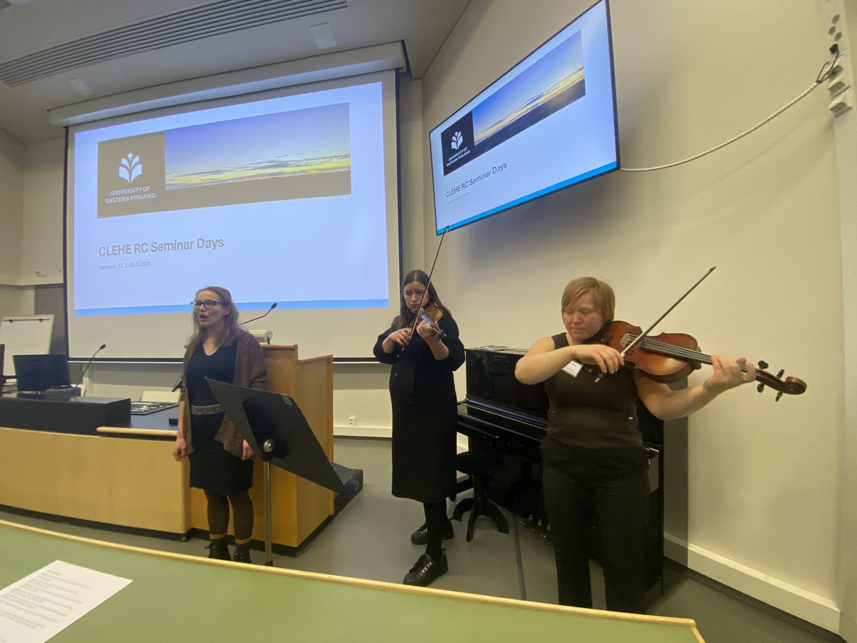 Annele Virtanen (@annelevirtanen) on Twitter photo The seminar days of Climate change, Ecosystema and Health -Research Community of <a href="/UniEastFinland/">University of Eastern Finland</a> started with a Musical Keynote. What a nice start! I’m looking forward to all the excellent presentations and inspiring workshops & discussions. The seminar days of Climate change, Ecosystema and Health -Research Community of <a href="/UniEastFinland/">University of Eastern Finland</a> started with a Musical Keynote. What a nice start! I’m looking forward to all the excellent presentations and inspiring workshops & discussions.