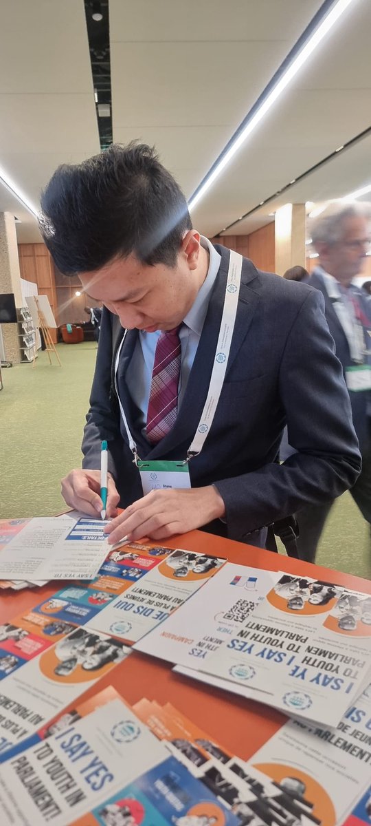 IPUparliament's tweet photo. At #IPU148?

Join hundreds of #MPs who have already pledged to support #youth in their parliament!

Stop by #IPU's I Say Yes to Youth in Parliament! booth + show your support.

Learn more about the campaign to encourage #YoungMPs.

➡️https://t.co/NeIcCgfjlp https://t.co/nzc3gdMZYU