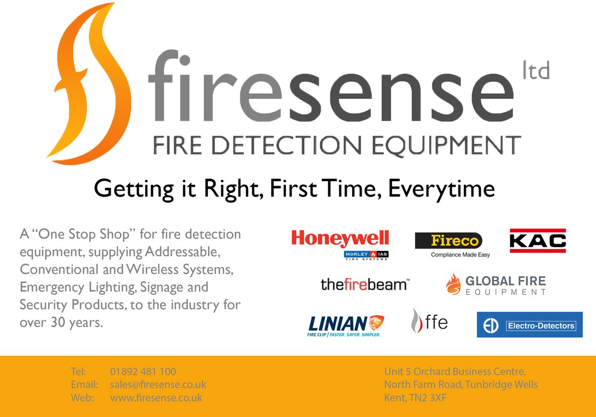 Firesense is your One Stop Shop for Fire Detection Equipment. We stock and supply fire detection equipment from many of the leading manufacturers. Contact us today to see how we can help you.

#fire #fireproducts #fireequipment
#fireprotection #independentdistributor
#onestopshop
