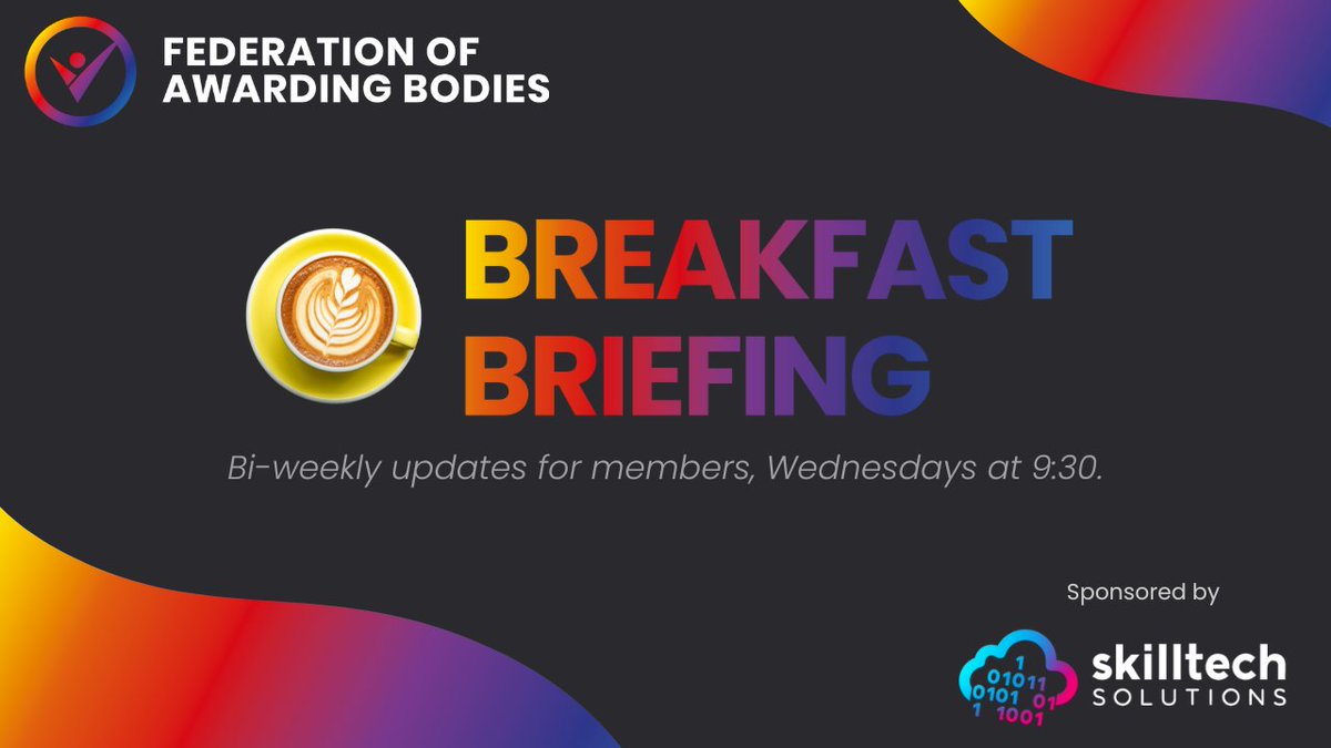 ☕️ Breakfast Briefing | March 27 - 9:30 This Wednesday we will be joined by the independent thinktank @res_publica to reflect on the government’s new plans to boost apprenticeships, and to consider the future of the Levy following the next general election. Breakfast Briefings…