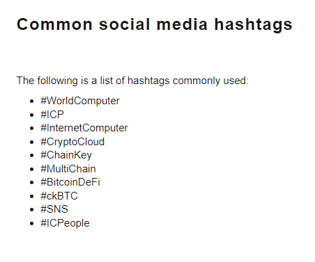 P.S. If DFINITY doesn't add #ChuggaChugga to this list of common social media hashtags on the InternetComputer website, what are we even doing here? 

cc: @Chepreghy