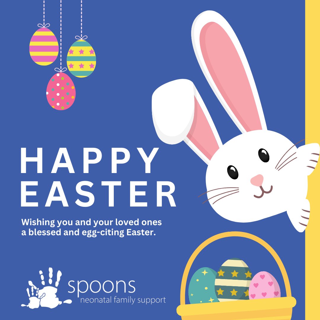 #HappyEaster 🐣 From all of us at Spoons Neonatal Family Support 💙🌷🥚