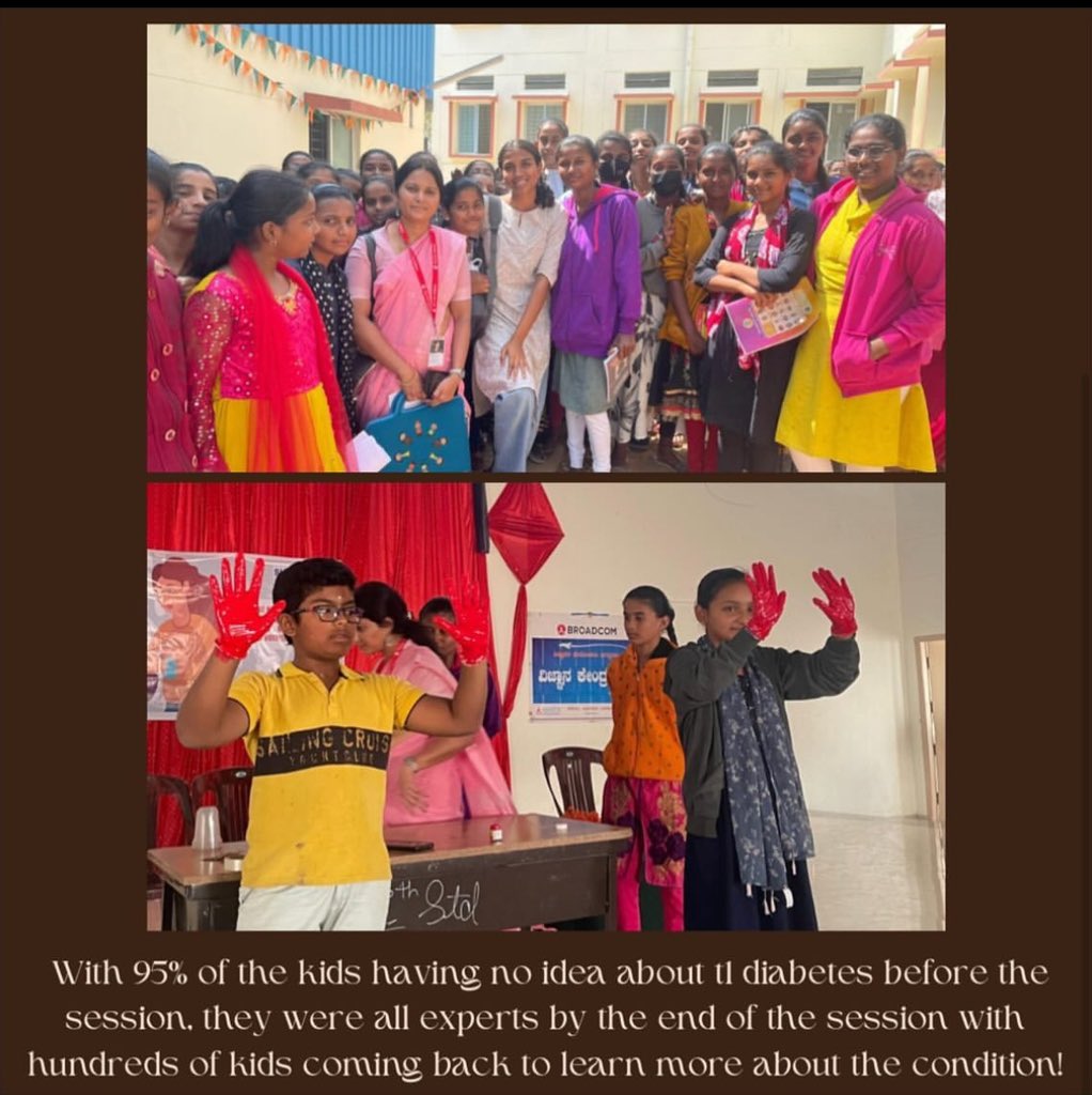 project_surya_'s tweet photo. Project Surya's diabetes awareness workshop at a government school in Maddur, Karnataka https://t.co/rkWsksgNZz