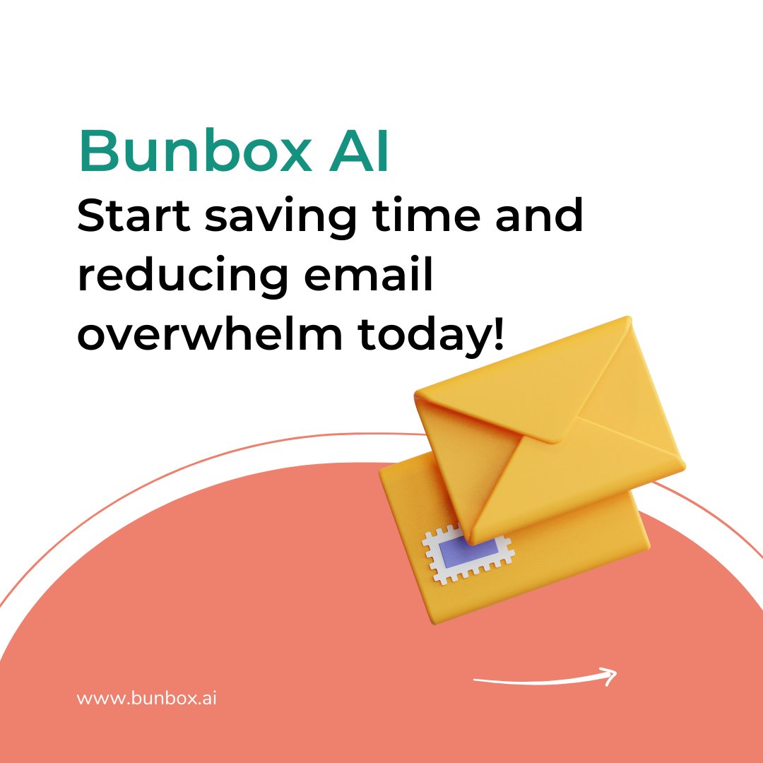 💌 Simplify your email workflow with Bunbox AI! 🌟 Our intelligent email assistant streamlines your inbox, so you can focus on what matters most. Start saving time and reducing email overwhelm today! 🚀 Visit our website to learn more: bunbox.ai