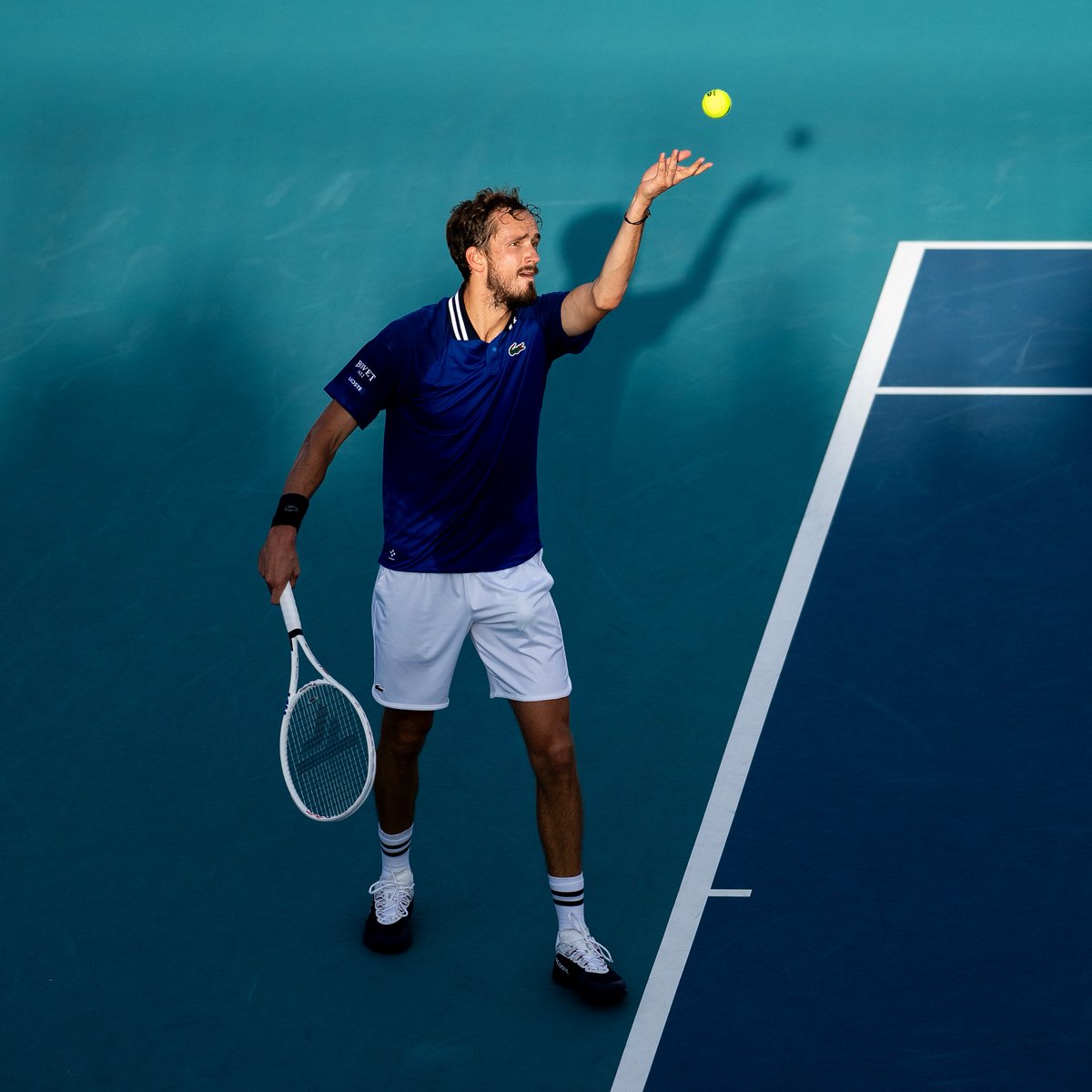 Eyes on the prize. @miamiopen @grigordimitrov @DaniilMedwed #TeamLacoste