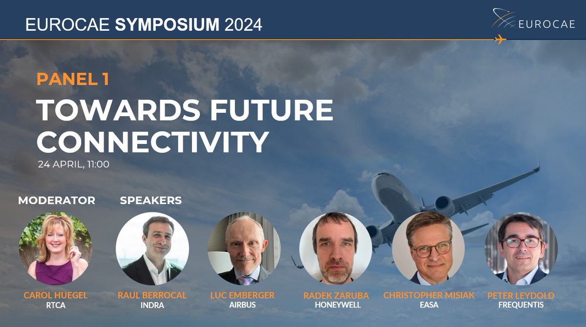 📢 We are excited to announce the first panel of the #EUROCAESymposium 2024: 'Towards Future #Connectivity'. 📝 Don't miss out on this insightful discussion! Register now to secure your spot in Lucerne: form.typeform.com/to/q0zMlCbf?ty…