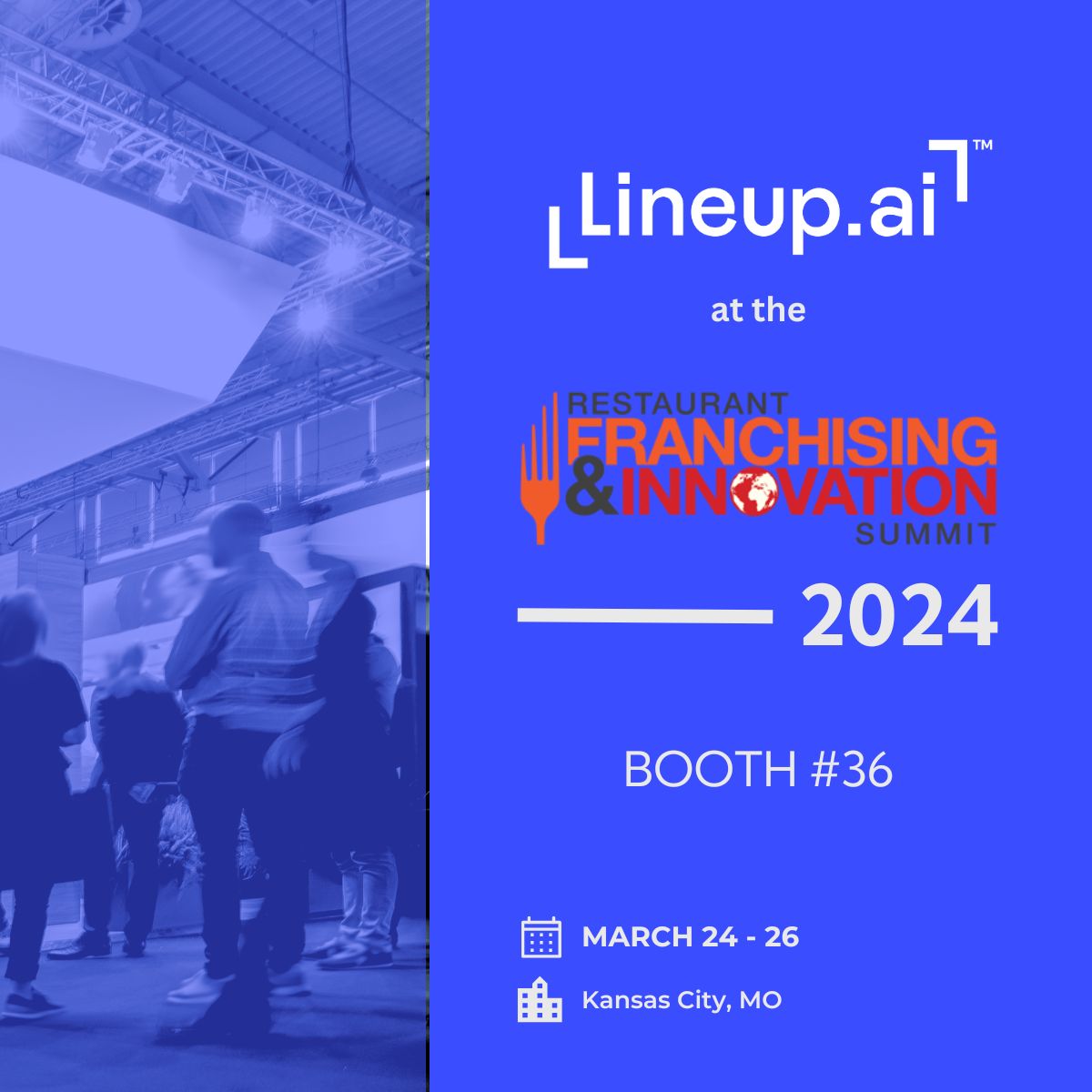 Linuep.ai is at the Restaurant Franchising and Innovation Summit in Kansas City! Come by and see us at booth 36! 

#RFIS #RFIS24