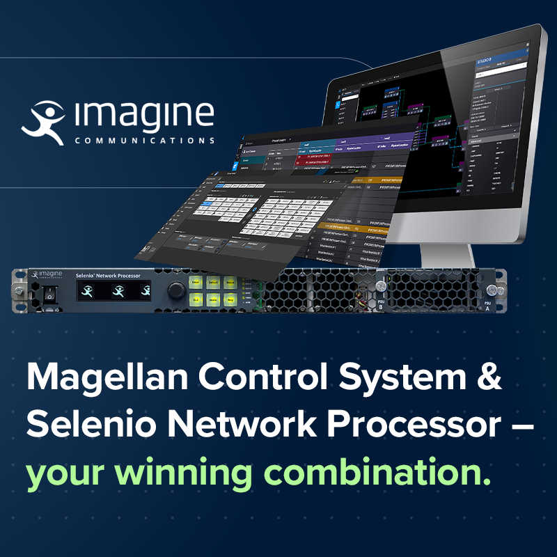 Need to modernize your tech stacks with #ST2110 #HDR or #JPEGXS? Book a hands-on demo of #SelenioNetworkProcessor (SNP) - the industry’s most flexible & practical #signalprocessing device in both #IP & #SDI workflows - with #MagellanControlSystem @NABShow myimagine.tech/48OqvyF