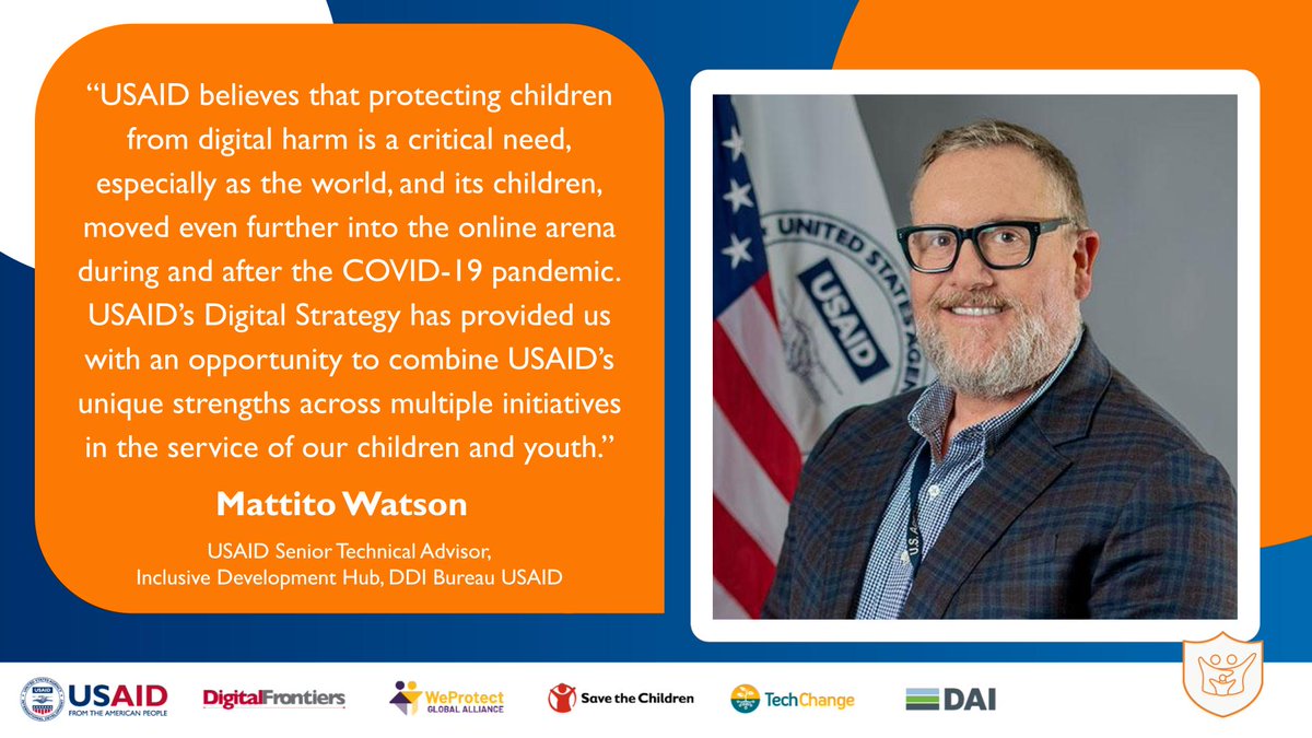 📷 As the world and its children move further into the online arena, protecting them from digital harm becomes increasingly crucial. Experts like Mattito on @USAID's Children in Adversity team prioritize this challenge, helping increase safety in the digital age.