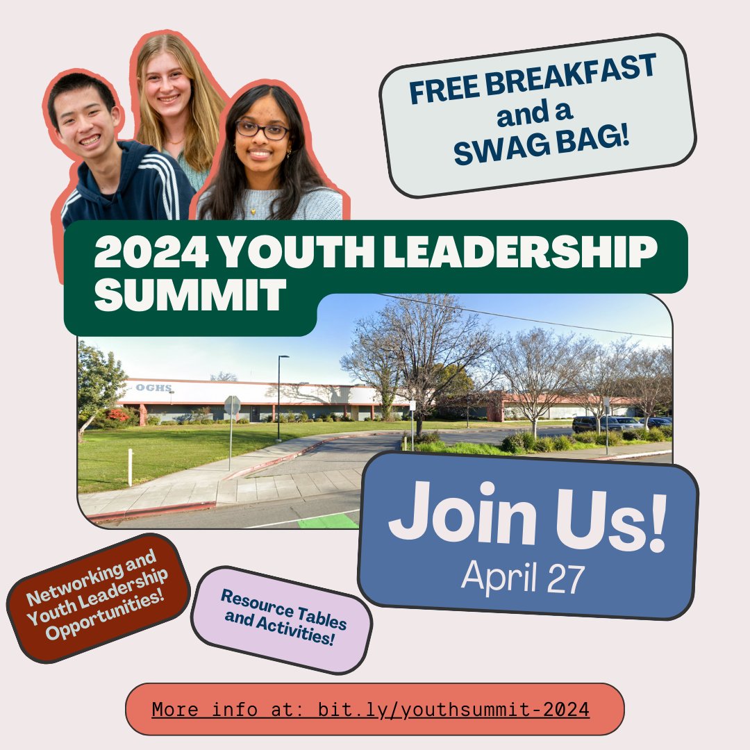 Do you know Santa Clara County High School students? Have them join the 2024 Youth Leadership Summit to network and connect to youth leadership opportunities! More info at bit.ly/youthsummit-20… #YouthTaskForce #YouthVoice #Youth #YouthLeadership #YouthLeadershipSummit