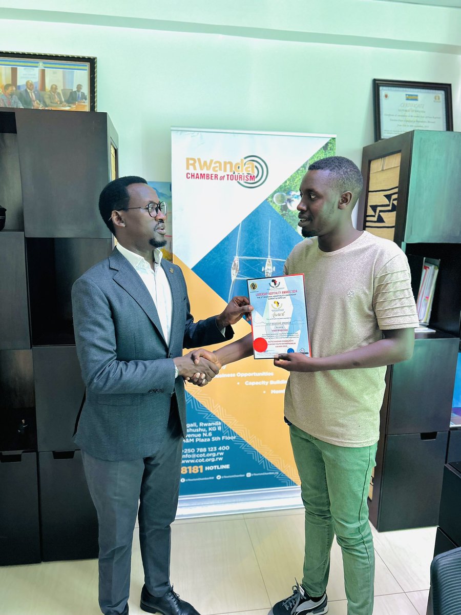 Visit Bigogwe has been recognized by Regional hospitality leadership during its second summit in Mombassa, as the Outstanding community tourism youth entrepreneur in East Africa with First position . Big thanks to our visitors and everyone who supported support our initiative.
