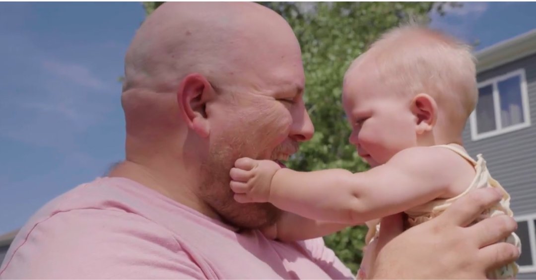 1 YEAR CANCER-FREE: Shane Smith, 32, has reason to celebrate after having an awake brain surgery to remove a tumor that was discovered just a few weeks after the birth of his second daughter. @umichneuro Read the story and watch the video: michmed.org/4e7jg
