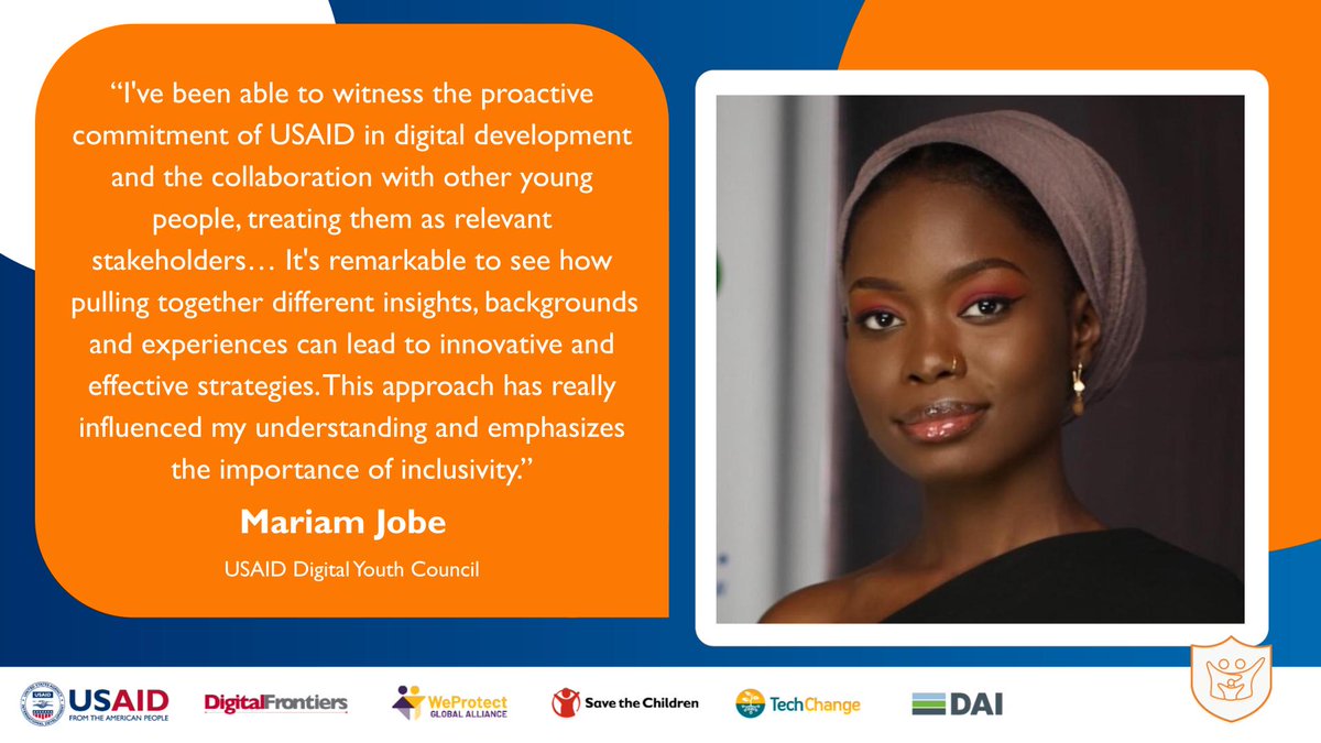 Powerful words from a @USAID Digital Youth Council member! Exciting to see innovative strategies at the recent Protecting Children & Youth from Digital Harm Virtual Symposium as we continue to envision a future where every child thrives in an inclusive, safe digital landscape. 📷
