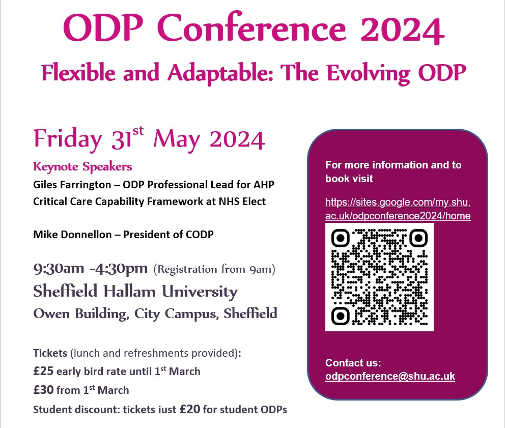 We have openings for recruitment stands at our SHU ODP conference. If you are an NHS or Healthcare trust that is interested in attending please get in touch via DM or email: odpconference@shu.ac.uk Link to the conference and tickets here: sites.google.com/my.shu.ac.uk/o…
