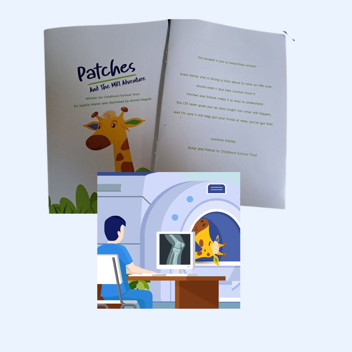 Thank you to @loustar76 for writing the forward for Patches' new adventure - A delightful story written for @childhoodtt by @Sophies_Stories Join Patches on his journey as he bravely prepares for his very first MRI. Order here forms.office.com/e/uxwgQDx5iV #NF1 #MRI