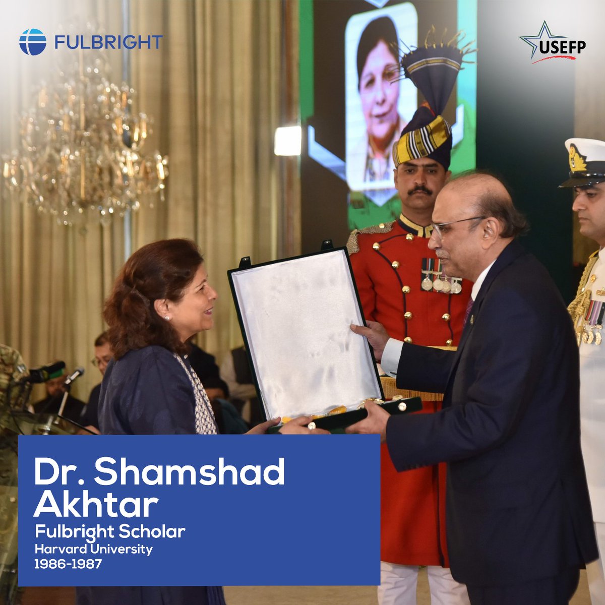 USEFP congratulates Fulbright Scholar Dr. Shamshad Akhtar on being awarded the Pakistani Civil Award, Nishan-i-Imtiaz (Order of Excellence), for her outstanding contribution to the economic sector. She attended Harvard University as a postdoctoral research fellow. #USEFP