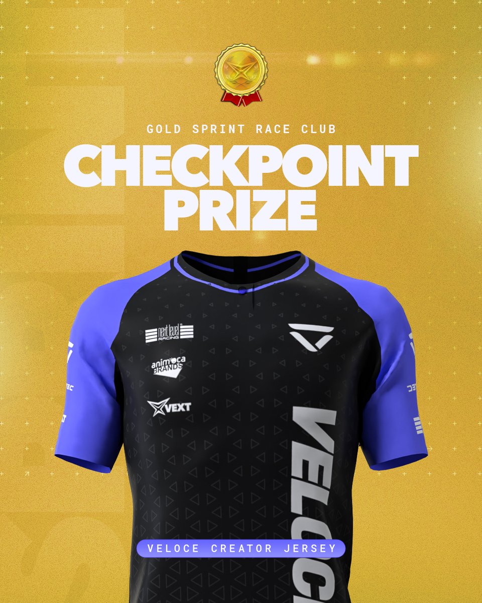 We've officially crossed the halfway point in the Gold Sprint Race! 🥇

A huge shoutout to everyone who has locked their VEXT tokens. Now it's time to gear up in style and claim your Veloce Creator Jersey 🙌 

Claim here: app.vextoken.io/race-clubs

#VEXT