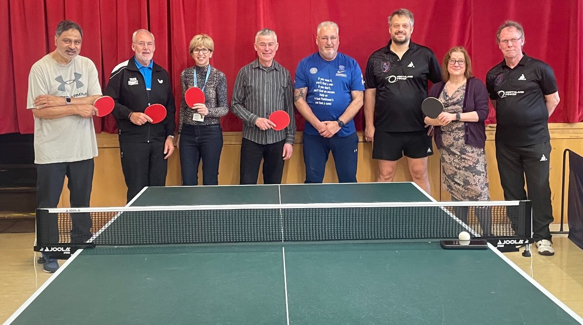 Honoured to join the local Parkinson's support group for a table tennis session last week at Dunlop Community Centre. Huge thanks to the group, Parkinson's Active and @TableTennisScot for making such inclusive experiences possible for all @ParkinsonsUKSco 🙌