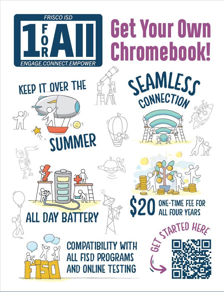 Get your 1-for-All Chromebook TODAY! See flyer for details.