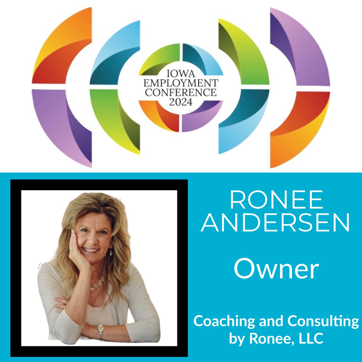 Excited to announce #IEC2024 Speaker, @RoneeAndersen, with Coaching and Consulting by Ronee, LLC.! Bio here: conta.cc/42brAim Register to see Ronee in action! conta.cc/42d7wMI #continuingeducation #professionaldevelopment #humanresources #leadership