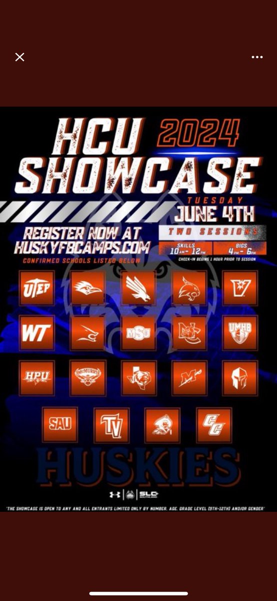 Thank you @CoachBeauBlair for the camp AND junior day invite!!!! @CoachNoon45 @CoachCastillo77 @CoachTorres60 @CoachDPearce @Storm24Tx @HawkFB_Recruit