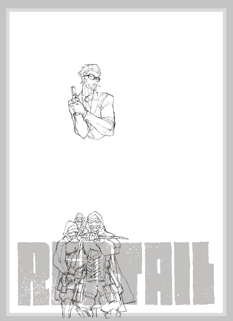 ラフスケッチからようやく下描き完成。次はペン入れ。
#REDTAILWORLD 