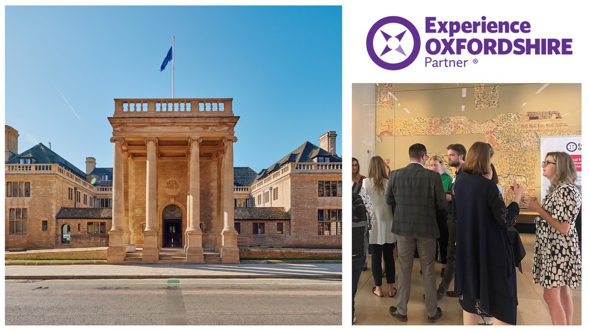 Register now for #ExperienceOxfordshire Spring Partner Meeting on Fri 26 April 9am - 12noon at Rhodes House Oxford.
Join us to hear from the team and guest speakers @Activate_Learn @sobellhouse and Stephen Spencer + Associates.

➡eventbrite.co.uk/e/experience-o…

#EOPartner #ExOxEvents