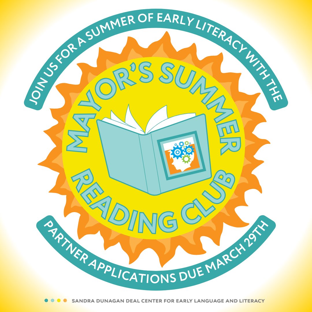 The Mayor's Summer Reading Club has kicked off its summer of promoting early literacy! All Atlanta organizations, child care programs, and institutions that serve children ages 0 to 5 are encouraged to apply by March 29th! Link to apply: geears.org/initiatives/ma… #Dealcenter
