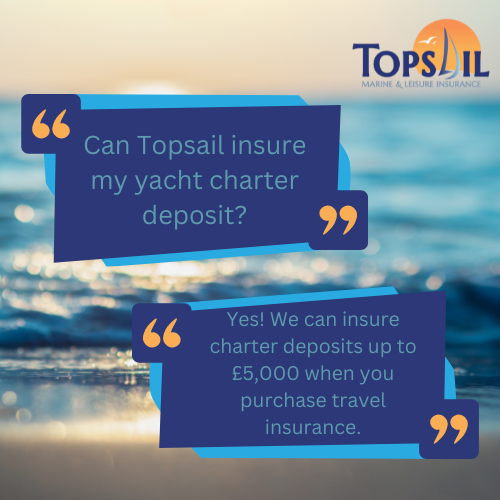 At Topsail, we can provide up to £5,000 coverage for your yacht rental or car hire deposit, leaving you to relax and enjoy your sailing holiday or road trip without any unnecessary worries. Speak to our team now to find out how we can help you make the most of your holiday!