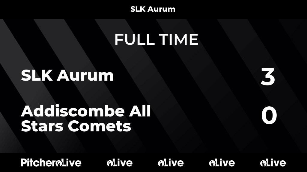 FULL TIME: SLK Aurum 3 - 0 Addiscombe All Stars Comets
#SLKADD #Pitchero
southlondonkings.com/teams/257525/m…
