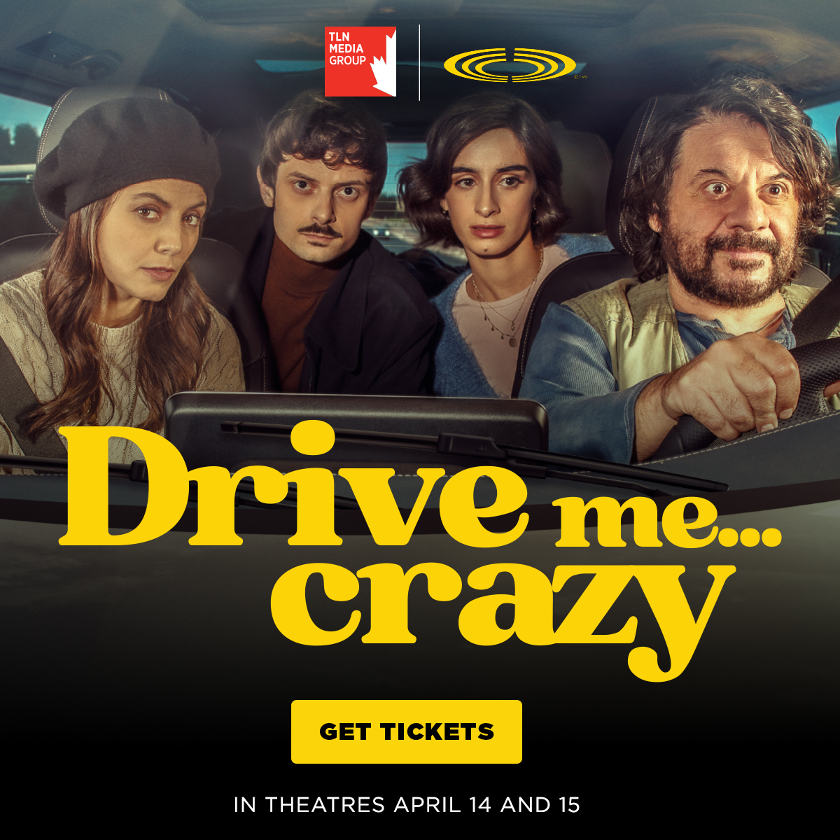 ❗️Do not miss the 🇮🇹📽️ “Drive me crazy”(Con chi viaggi), starring Michela De Rossi, Pasquale Petrolo, Alessandra Mastronardi, and Fabio Rovazzi. 🗓️April 14 & 15 in all 🎞️@CineplexMovies across Canada 🇨🇦 thanks to @TLNTV