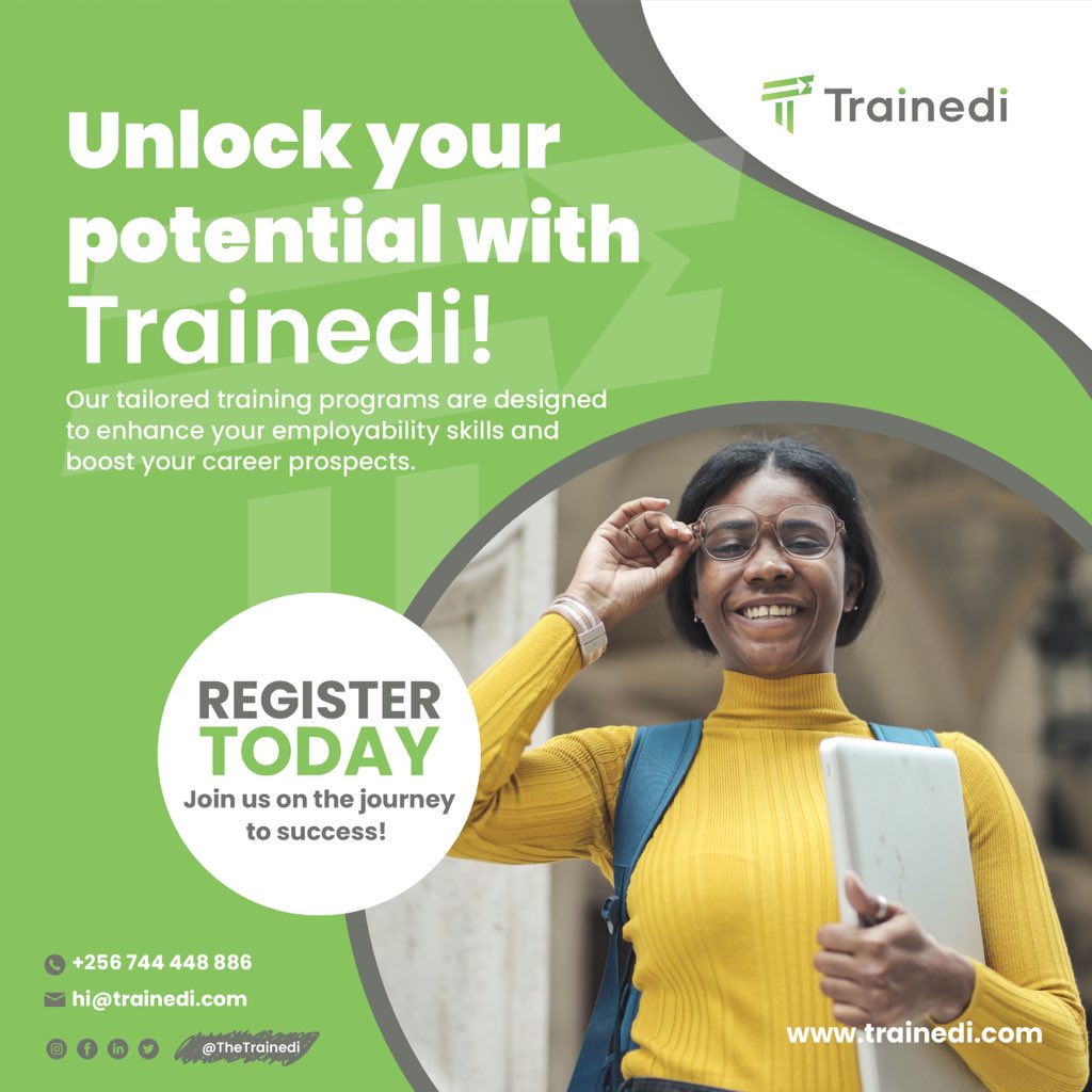 Here's an opportunity to transform your career to better heights by learning new skills with @TheTrainedi. An E-learning shop with various tailored courses that are affordable and can boost your career. You can register here trainedi.com/register/ to join.