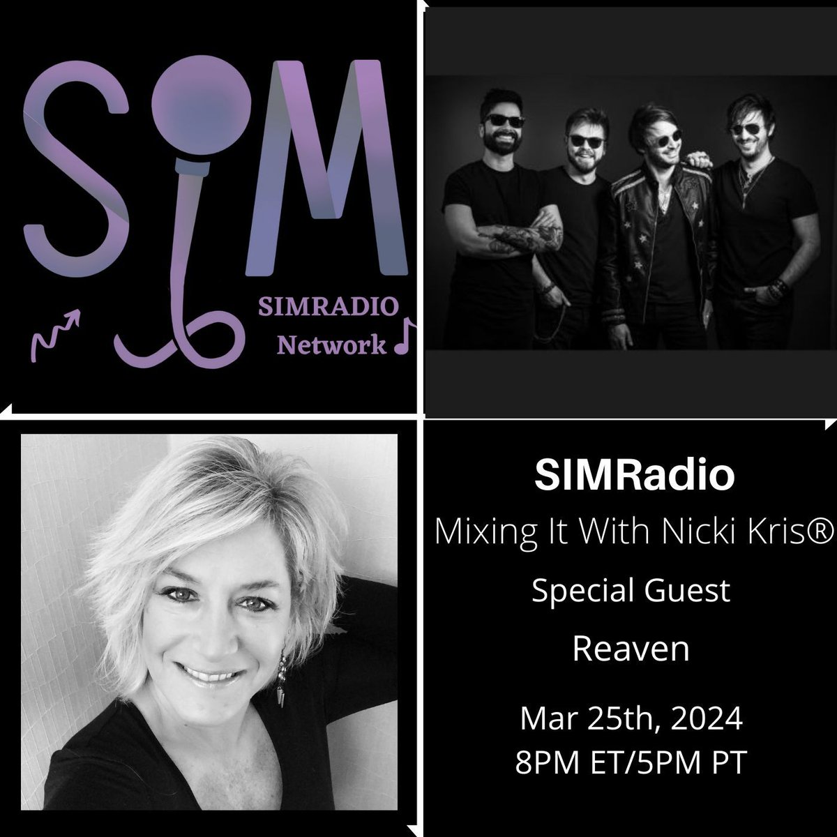 Host @NickiKris goes LIVE tonight on an all new Mixing It with @REAVENMUSIC Tune in at 8PM ET/5PM PT bit.ly/4c8EBhz